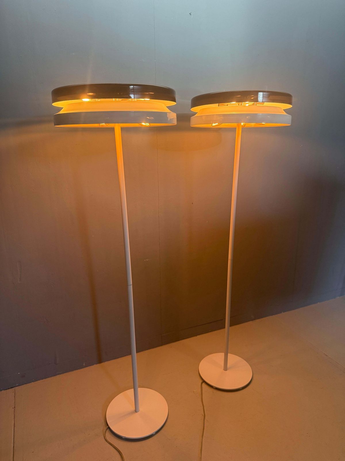 3504.0 Xl Floor Lamps By French Designer Patrick Norquet For Kdnl Italy 2003  Set photo