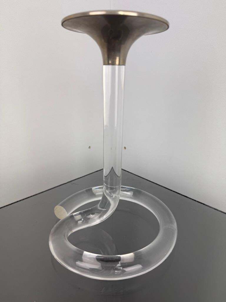 photo for sale Dorothy Thorpe Style Lucite Candle Stick Mid Century  France