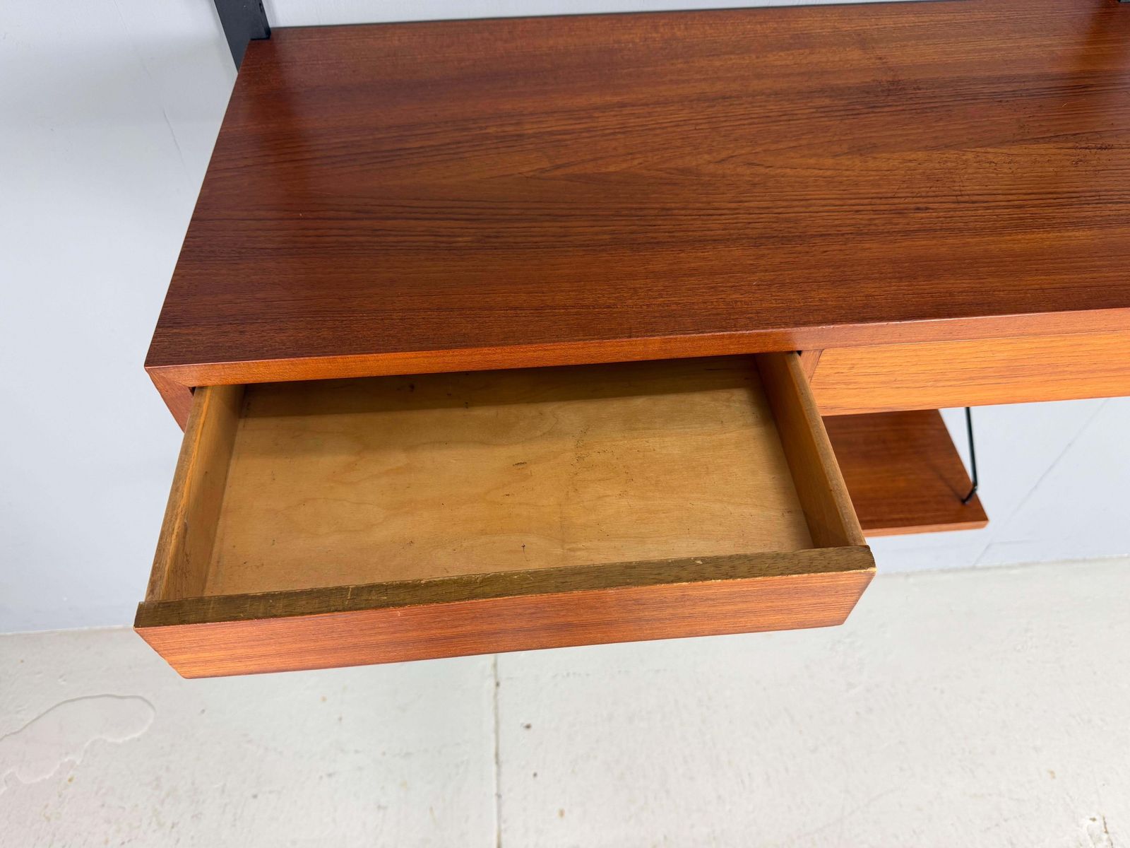 Poul Cadovius Mid  Century Modern Modular Teak Wall Unit Shelving For Cado, 1960 photo vinterior