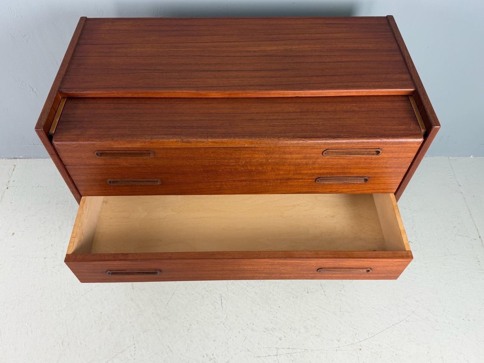 Mid Century Modern Teak Desk /Vanity Table/ Cabinet, 1960's, Denmark photo buy