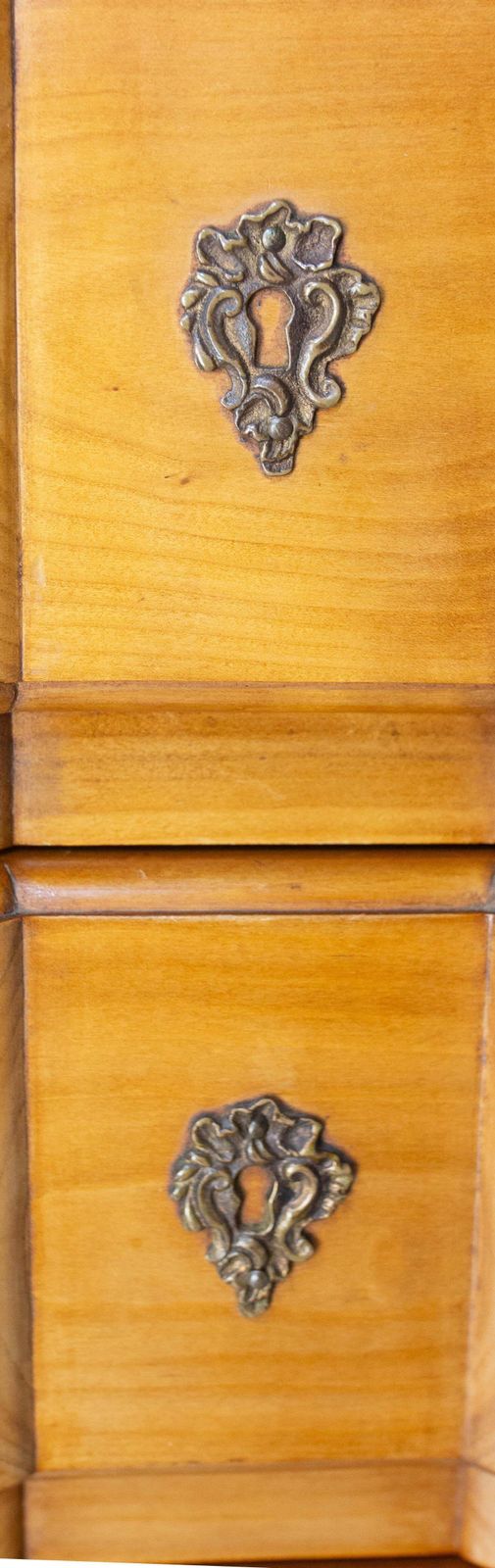 Furniture French Louis XV Style Cherry Wood Commode Semainier Chest Of Drawers C. 1980 photo