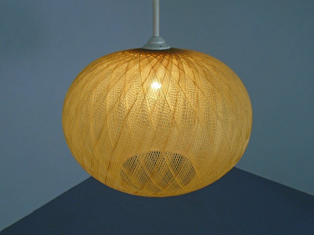 Spun Fiberglass Pendant Lamp, Germany, 1960s photo vinterior
