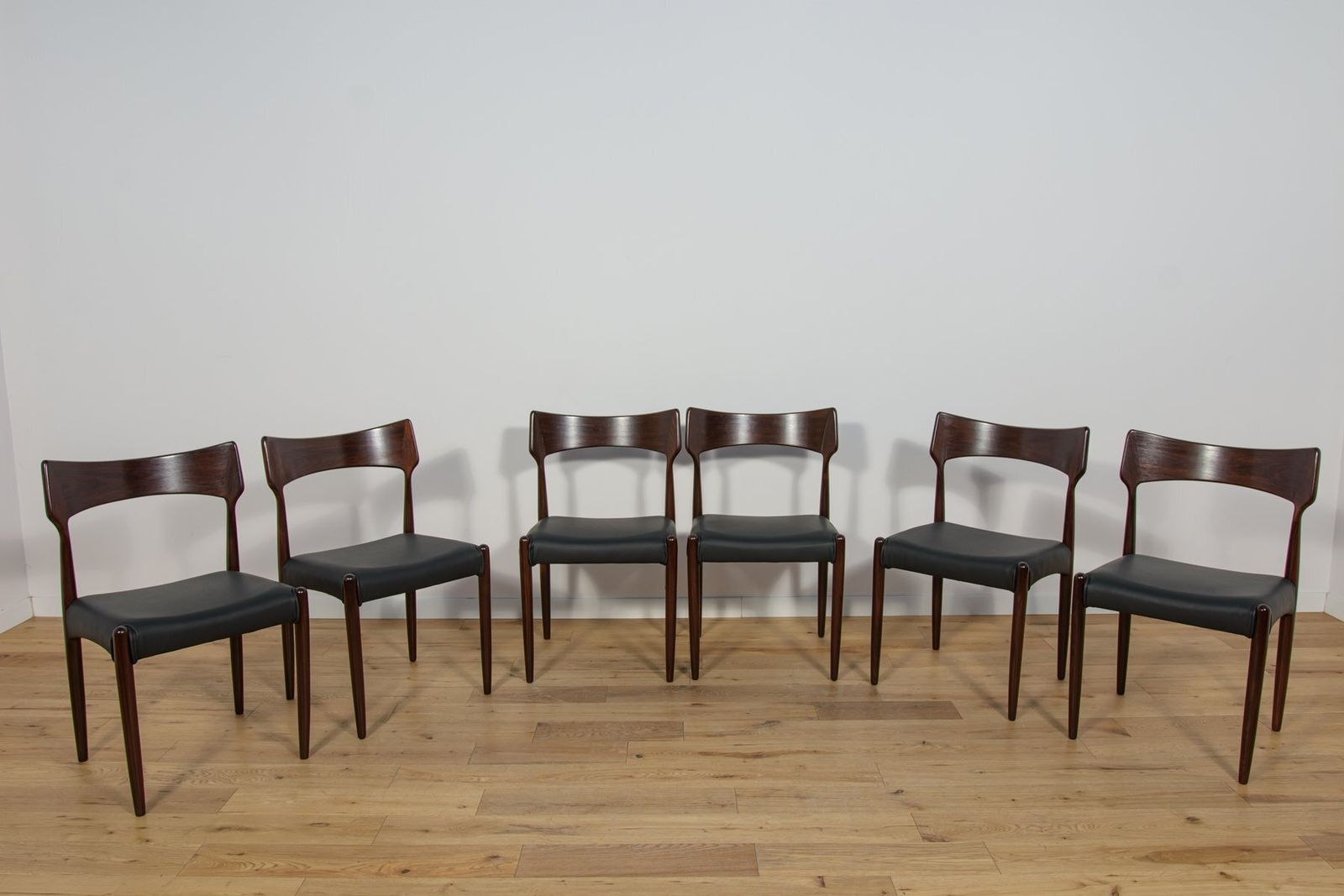 Mid Century Rosewood Dining Chairs From Bernhard Pedersen & Son, 1960s, Set Of 6