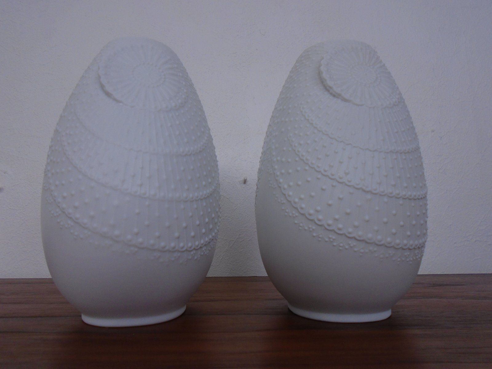 Home Decor Mid Century Op Art Vases By M.Frey For Kaiser, Germany, 1960s, Set Of 2 photo