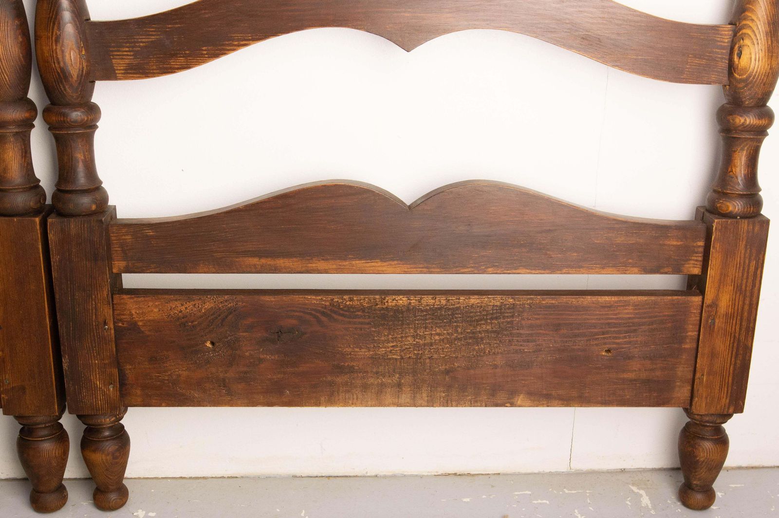 French Antique Fir Wood Headboard For Queen Size Bed Circa 1940 photo buy