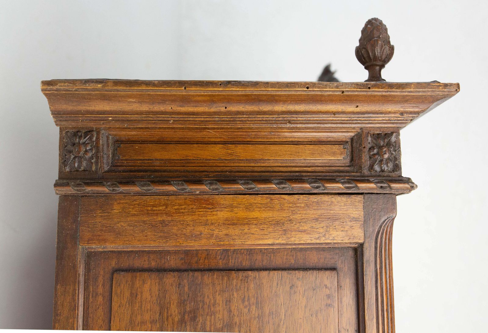 French Walnut & Beveled Mirror Little Armoire Chef D'oeuvre, Circa 1900 photo 1084.0