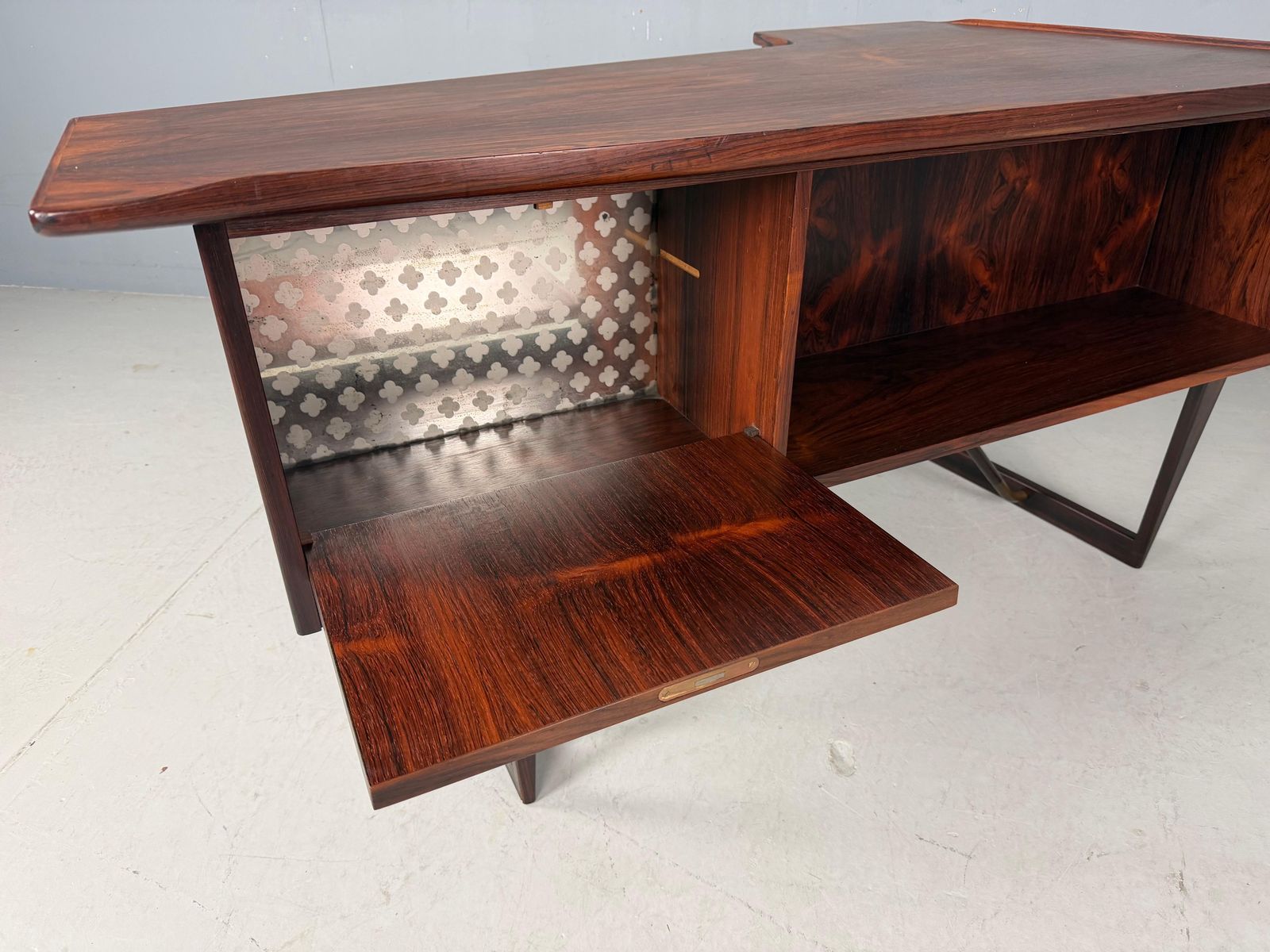 1960s Peter Løvig Nielsen 'Boomerang' Desk Hedensted Møbelfabrik photo Furniture