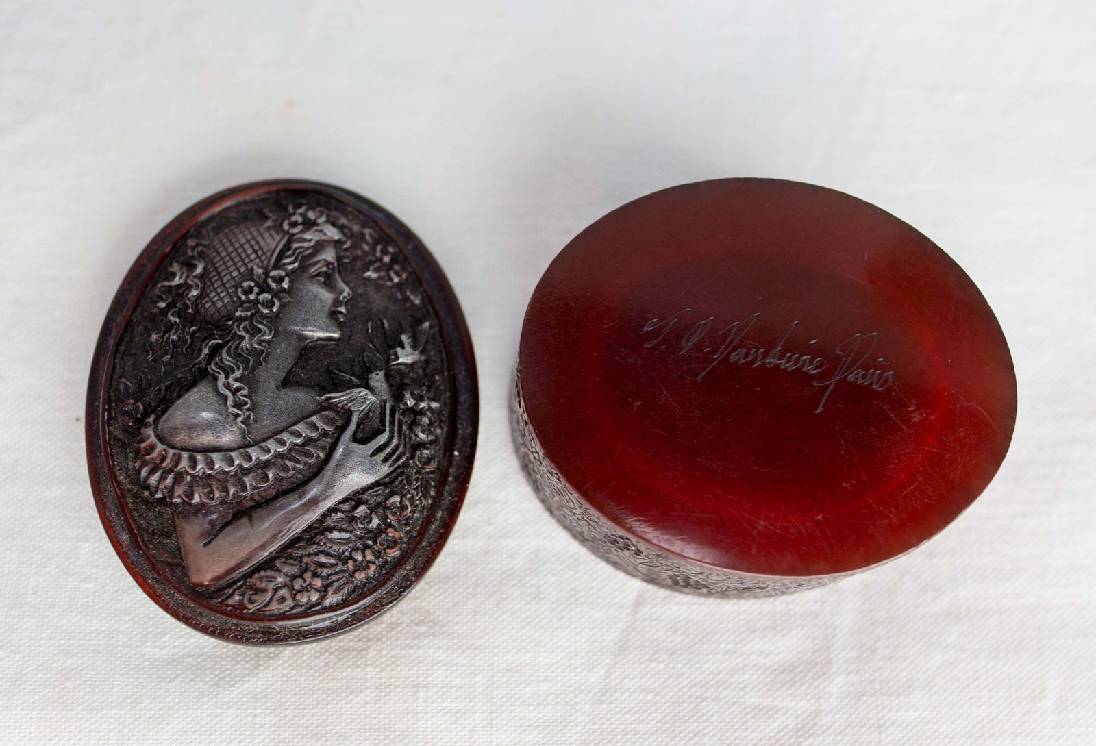 Set Of Four Small Boxes From A Collection, French & Chinese Before 1950 photo buy