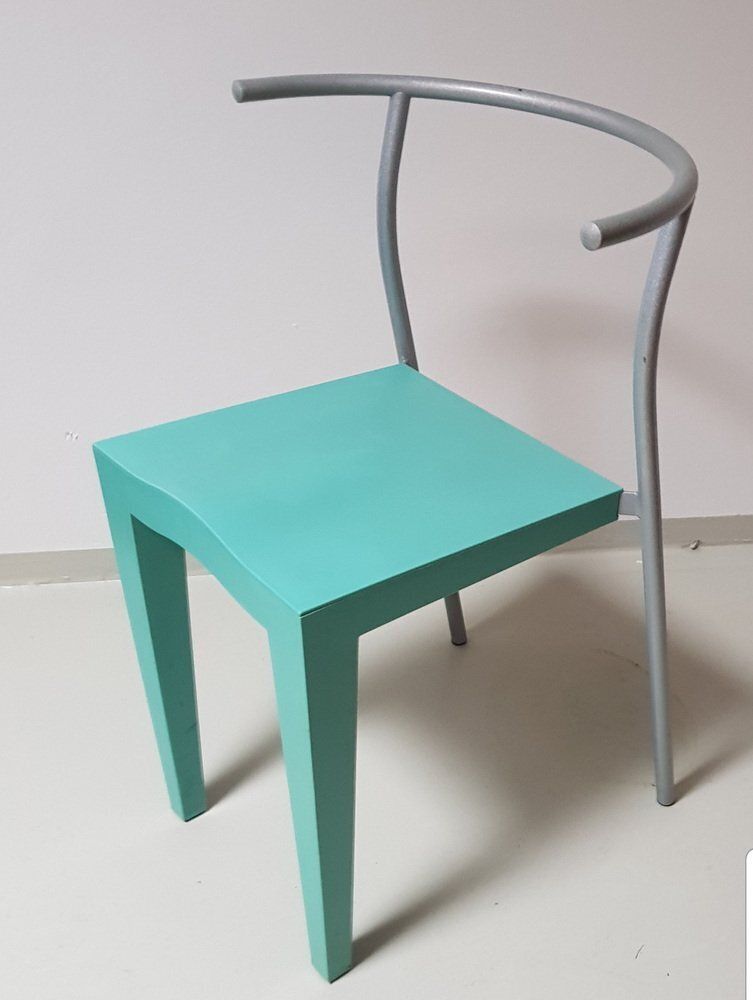 Turquoise DR. Glob Chair By Philippe Starck For Kartell, 1988, Set Of 2 photo Furniture