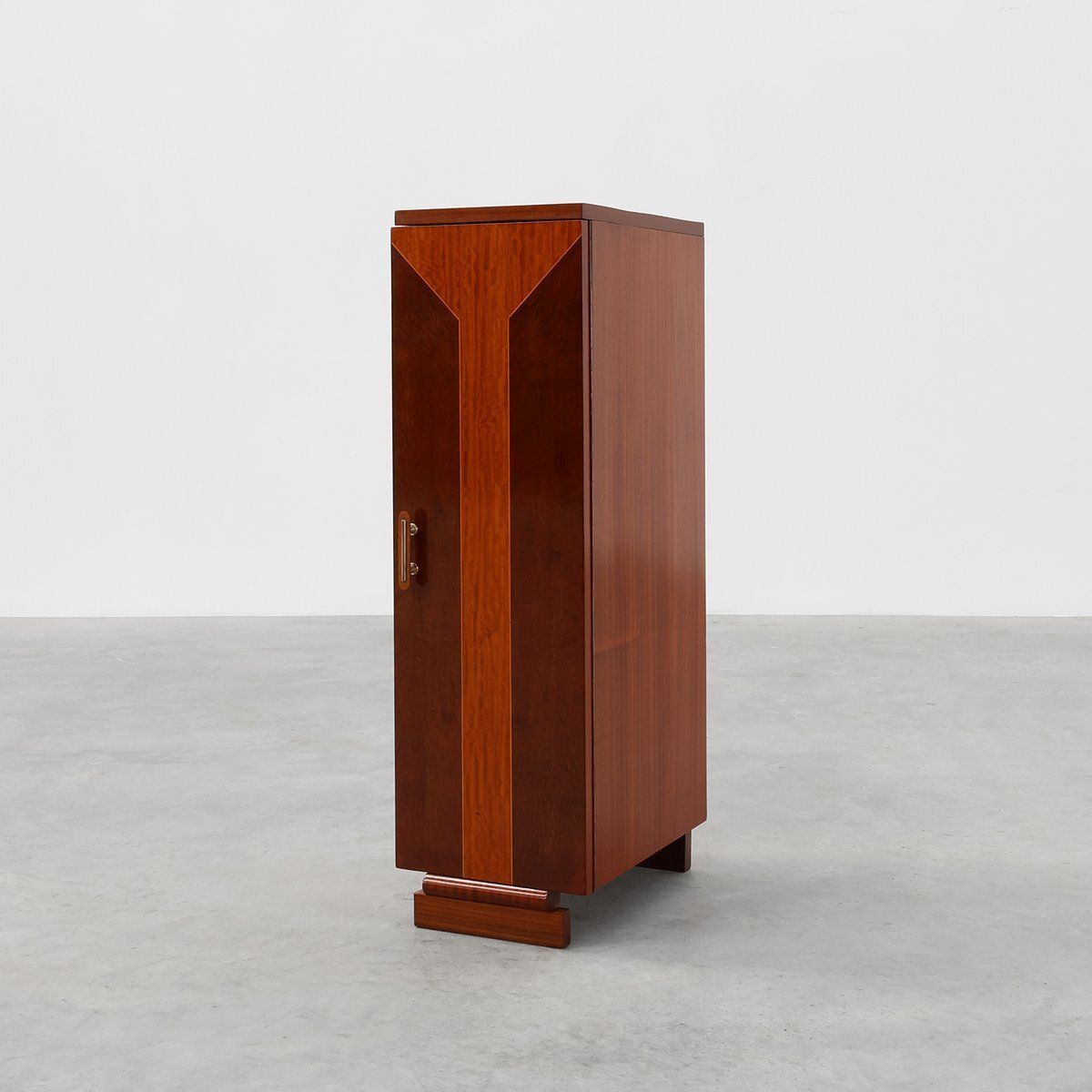 Art Deco Cabinet With Veneer Wood Inlay, France, 1920s