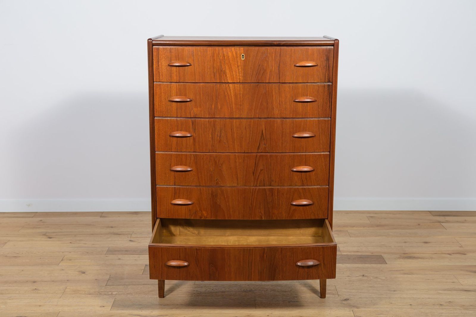Furniture Mid Century Teak Dresser, 1960s photo