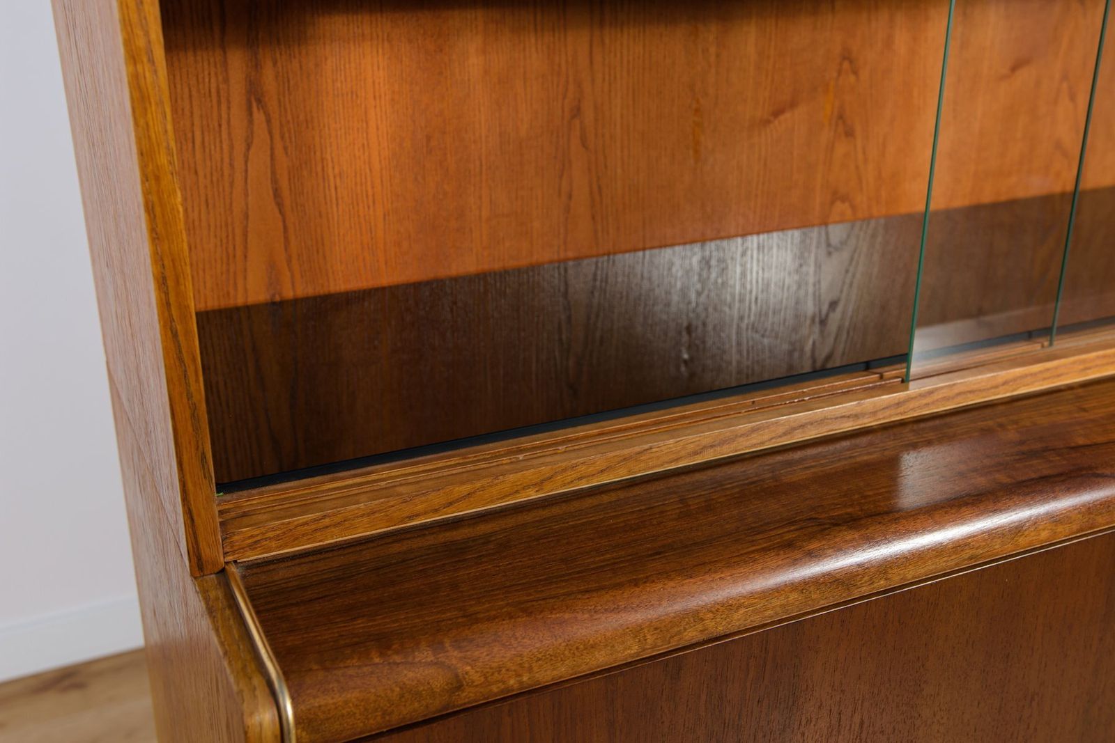 photo furniture Cabinet With Bookcase By Hubert Nepozitek & Bohumil Landsman For Jitona, 1960s