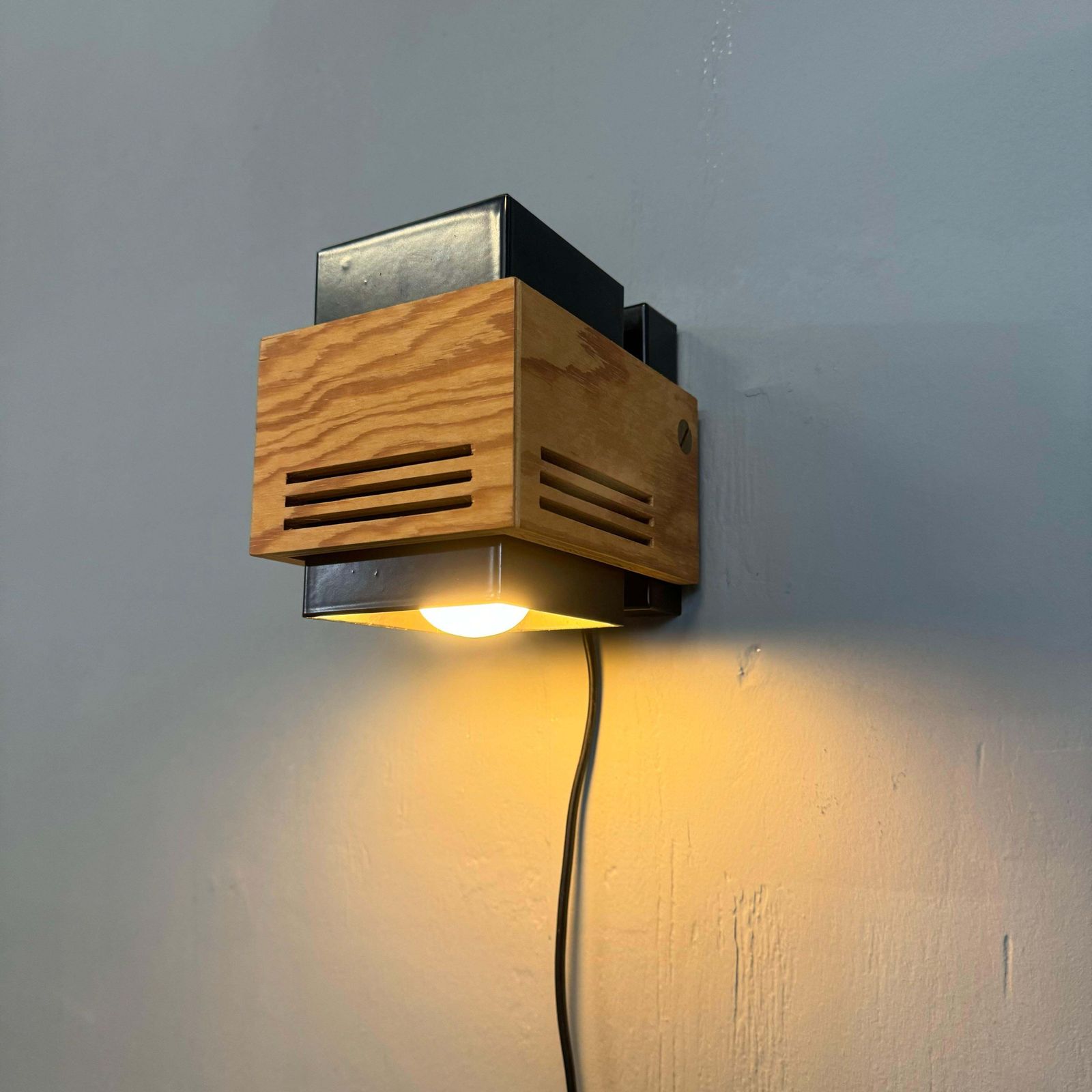 photo for sale Cubism Wall Lamps By Claus Bolby For Cebo Industri 70's