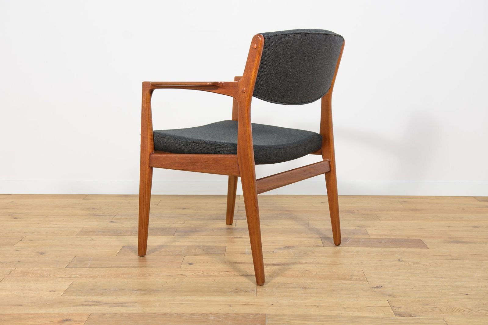 Mid Century Teak & Leather Armchair By Erik Buck For ørum Møbelfabrik, Denmark, 1960s photo vinterior