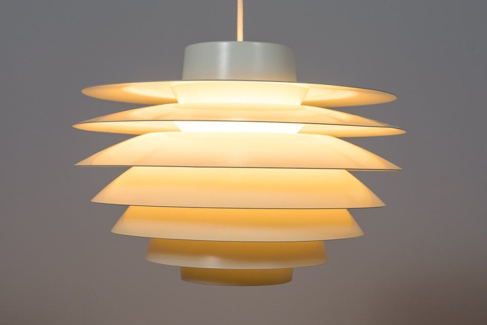 Mid Century Danish Verona Pendant Lamp By Svend Middelboe For Fog & Menup, 1970s photo Lighting
