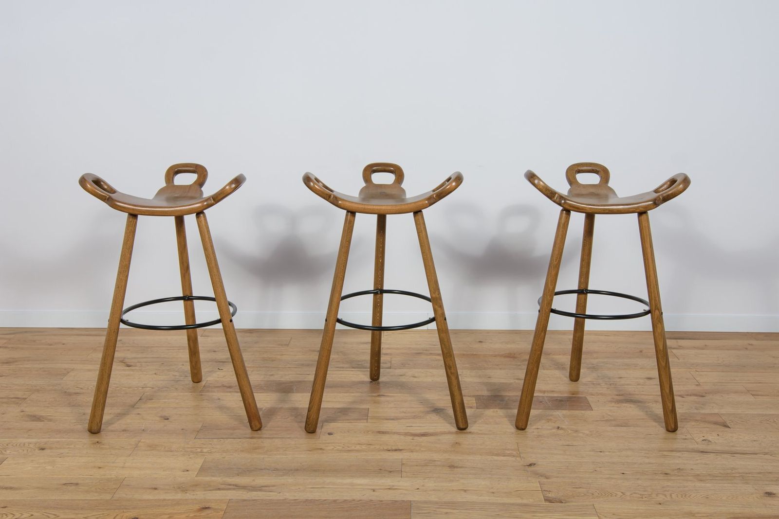 photo buy Brutalist Spanish Marbella Bar Stool, 1970s