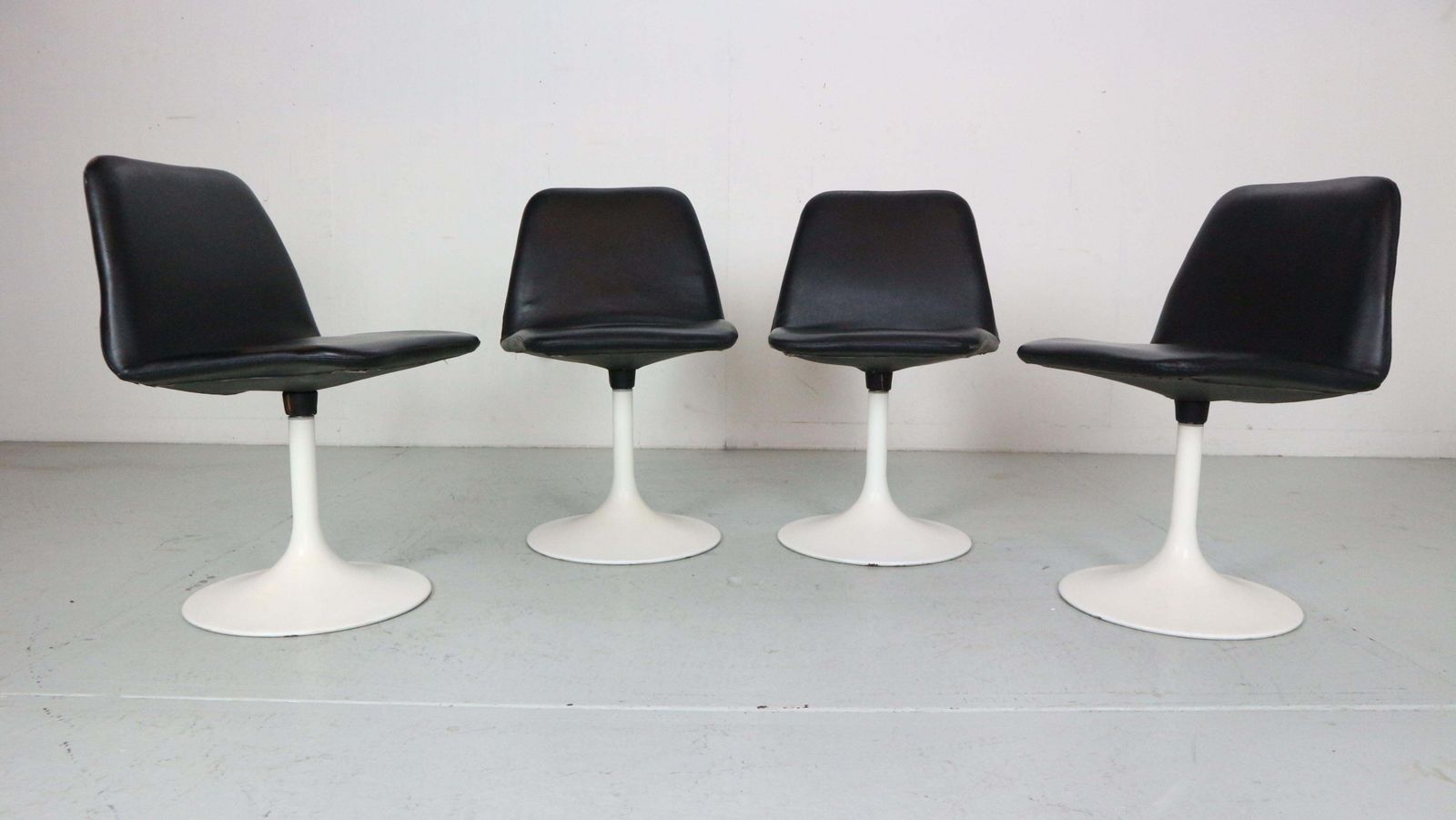 Scandinavian Modern Set Of 4 Dinning Chairs By Börje Johanson Vinga, Sweden 1970 photo for sale