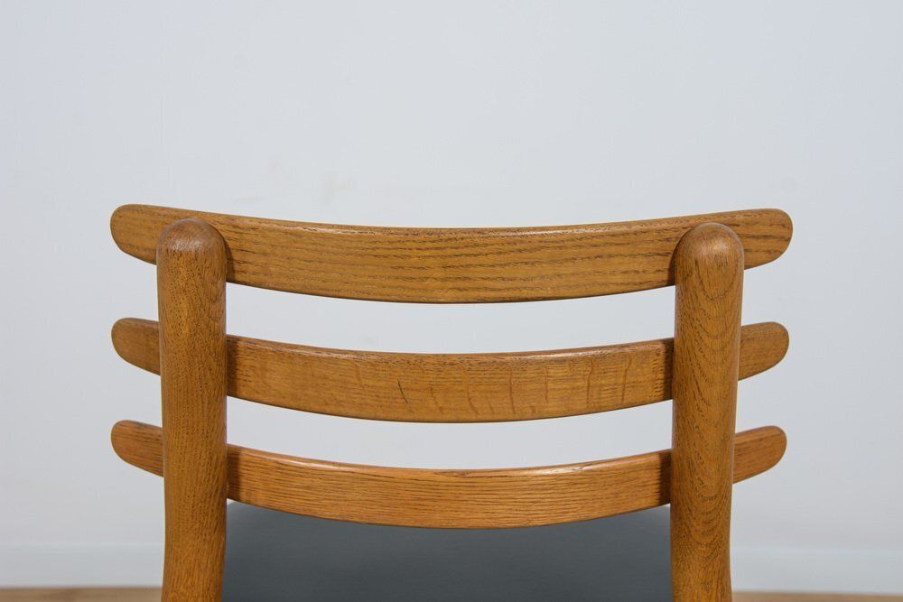 photo vintage Mid Century Oak Dining Chairs By Poul Volther For Fdb Mobler, Denmark, 1960s, Set Of 6