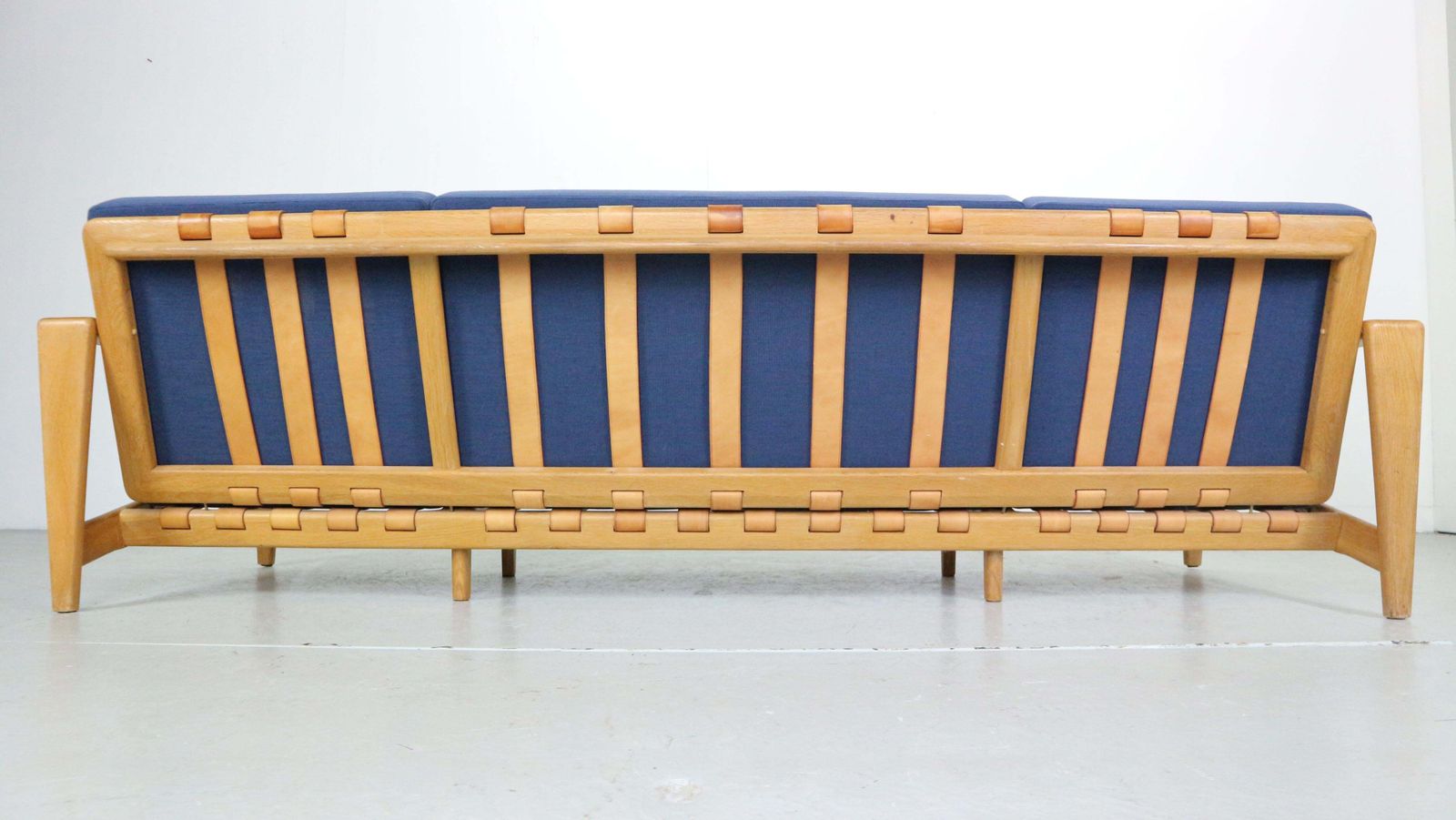photo furniture Svante Skogh Swedish Model  "Bodö" Oak 3, 5 Seater Sofa For Säffle Möbler, 1950
