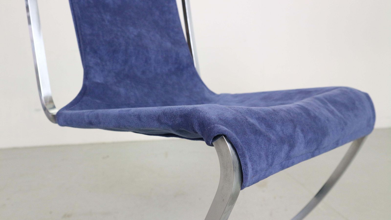 photo furniture Pierre Cardin Set Of 4 Dinning Chairs Velvet& Steel For Maison Jansen, 1970