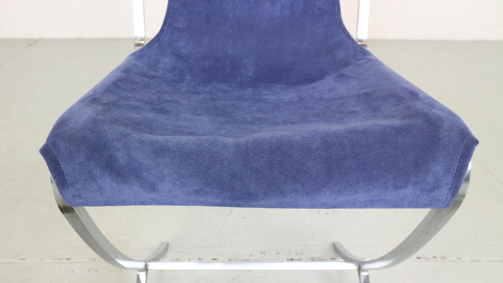 Furniture Pierre Cardin Set Of 4 Dinning Chairs Velvet& Steel For Maison Jansen, 1970 photo