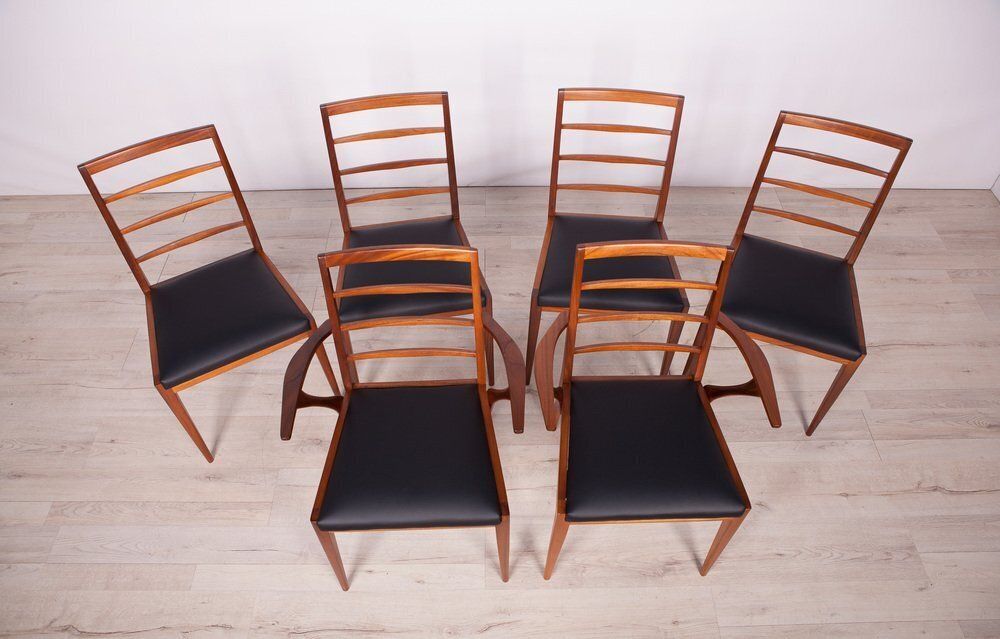 Mid Century Dining Chairs From McIntosh, 1960s, Set Of 6 photo for sale