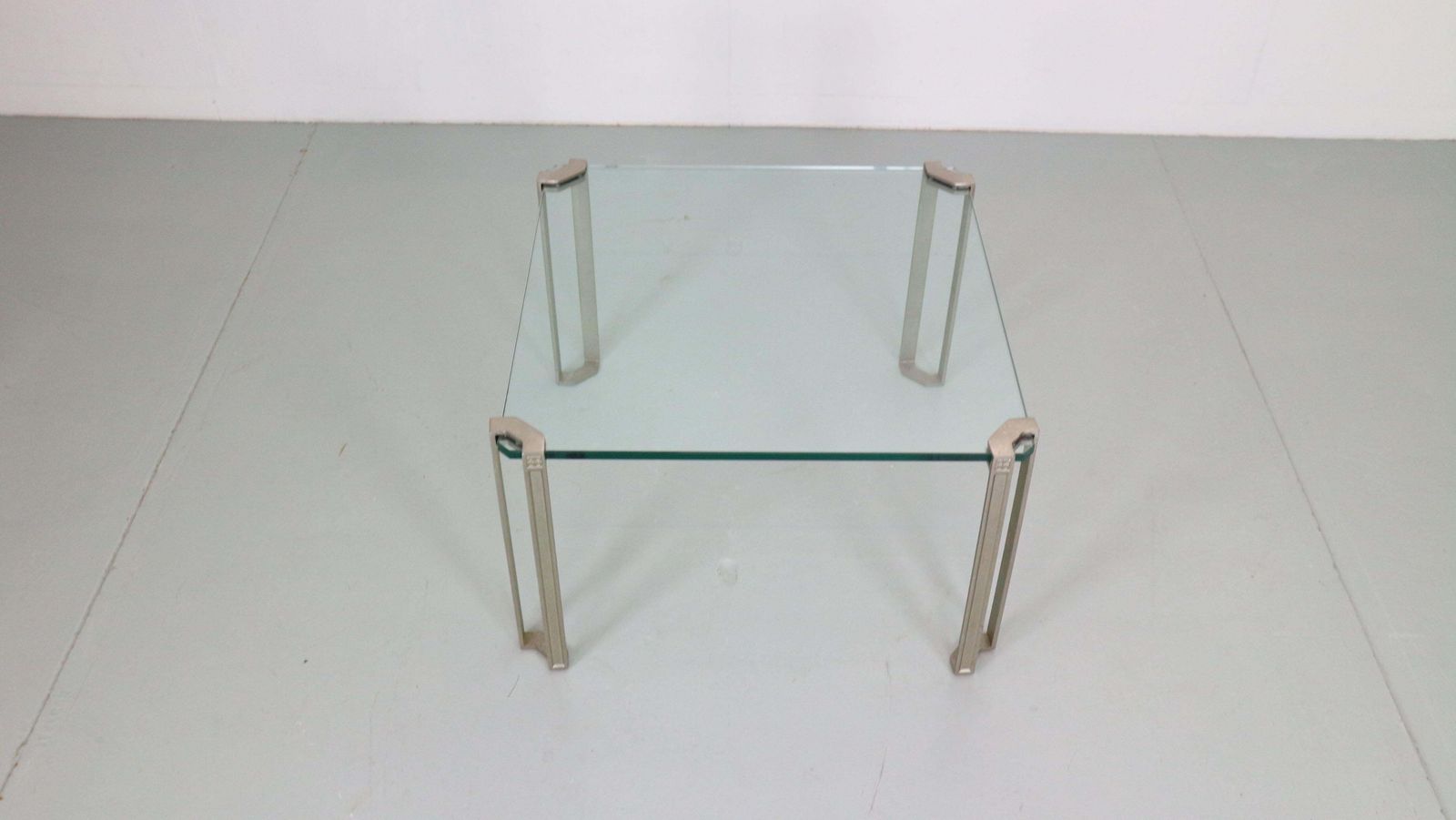 Peter Ghyczy For Ghyzcy Square Glass Coffee Table, 1970's Hollywood Regency photo 792.0