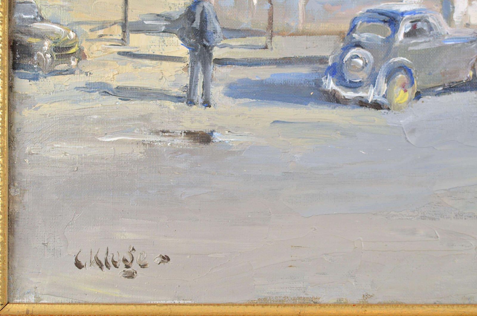 Constantine Klugepalace De La Concorde, Paris. 1950. Canvas, Oil. 54x65 Cm. Frame Size 70x81 Cm photo vinterior