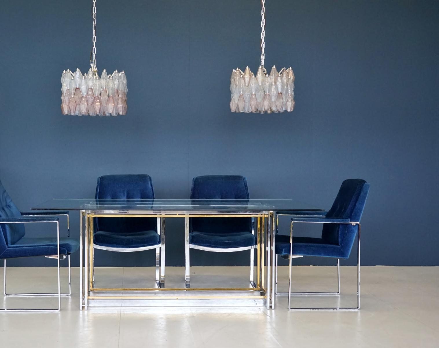 Vintage Velvet Armchairs By Miller Borgsen For Röder & Söhne, Set Of 4 photo furniture