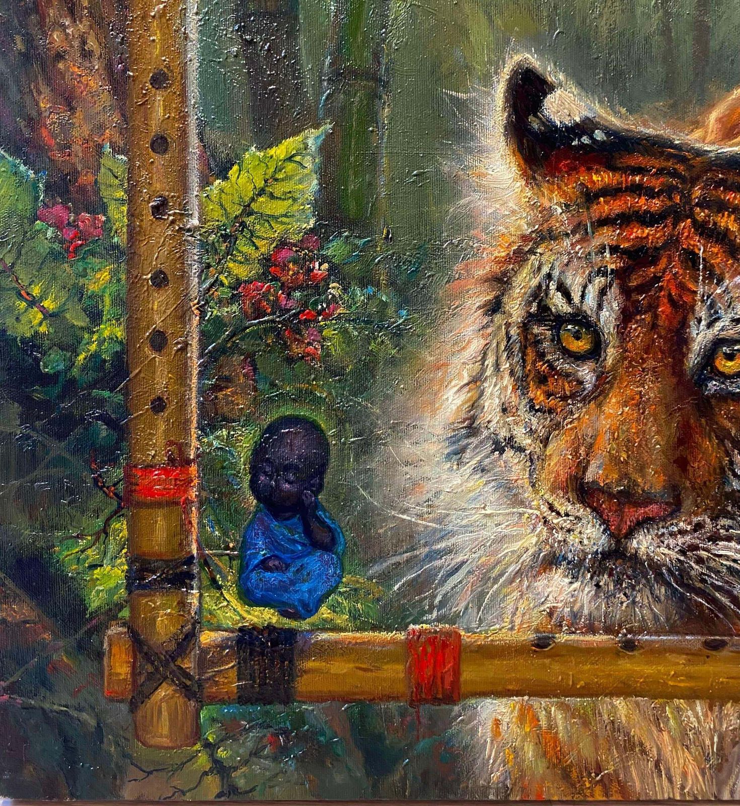 Igor Maikovbuddha Flute. 1994. Canvas, Oil, 80x106 Cm1994 photo vintage