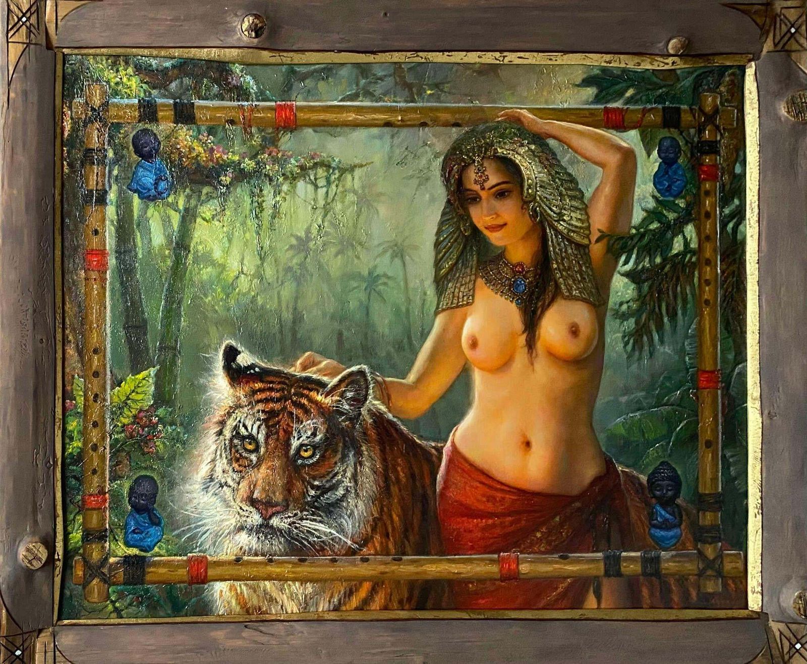 Art Igor Maikovbuddha Flute. 1994. Canvas, Oil, 80x106 Cm1994 photo