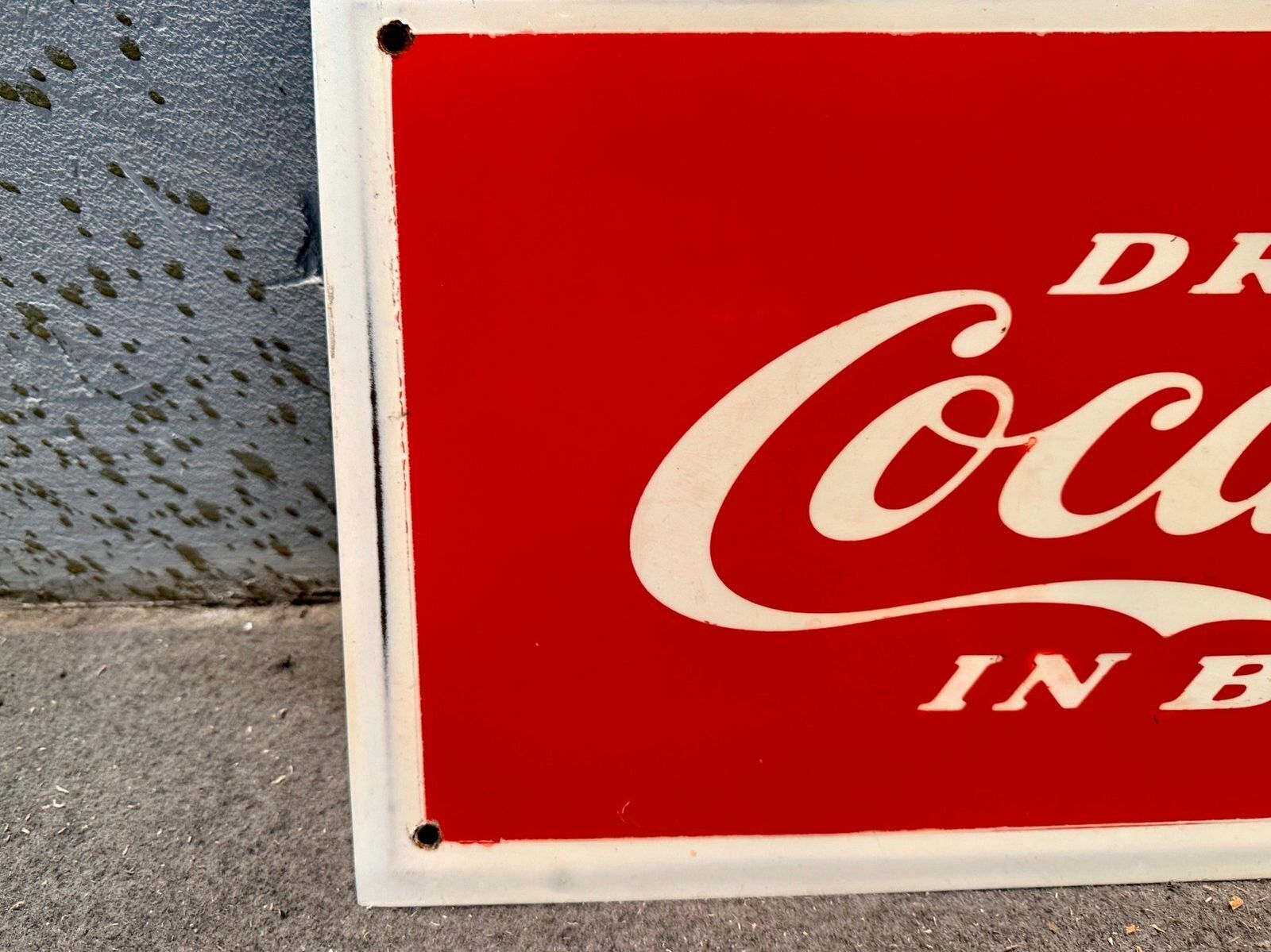 Vintage Coca Cola Sign, 1950s photo for sale