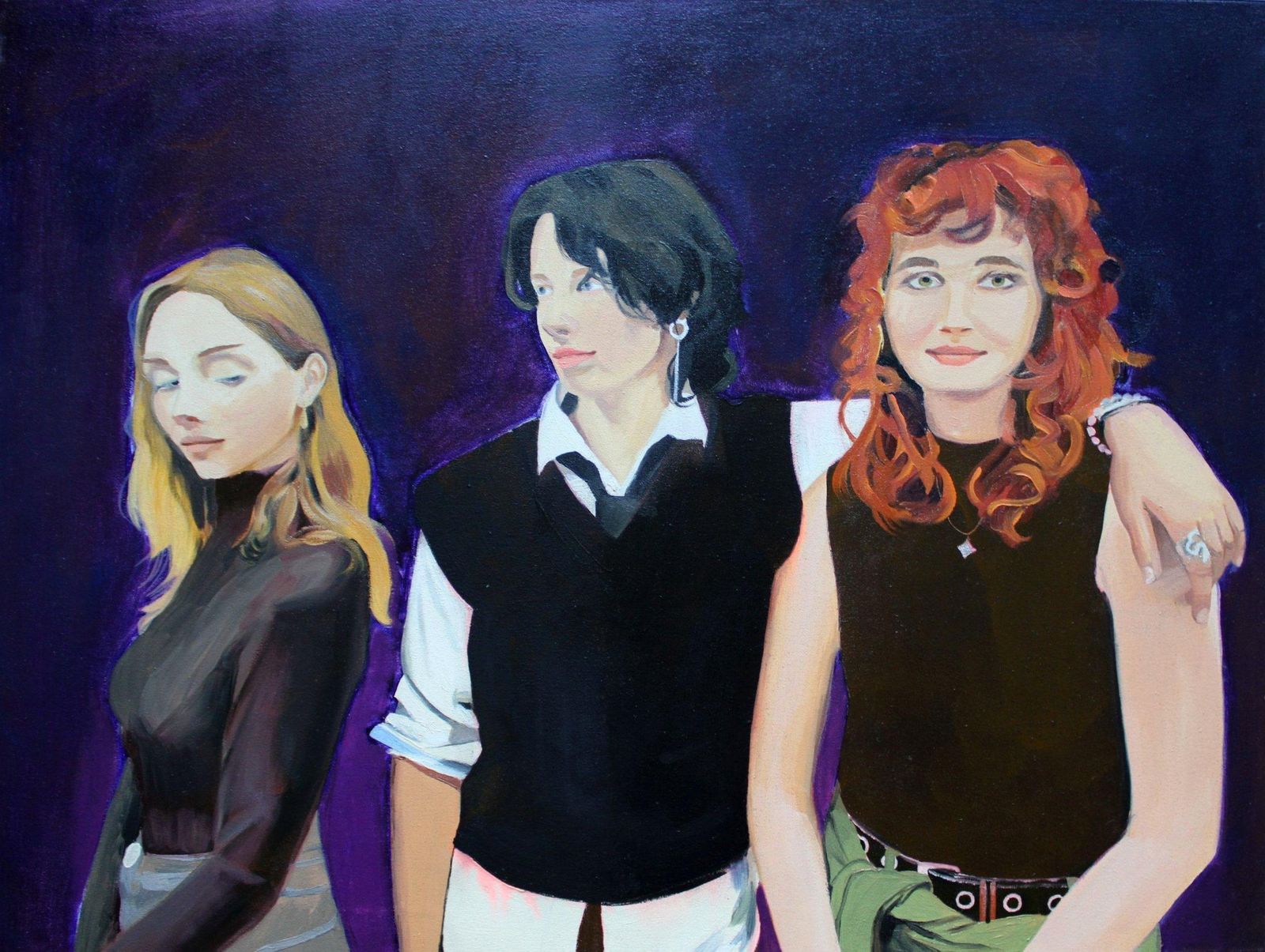Justine Plankajastudy Friends. 2025, Canvas/Oil, 60x80 Cm2025