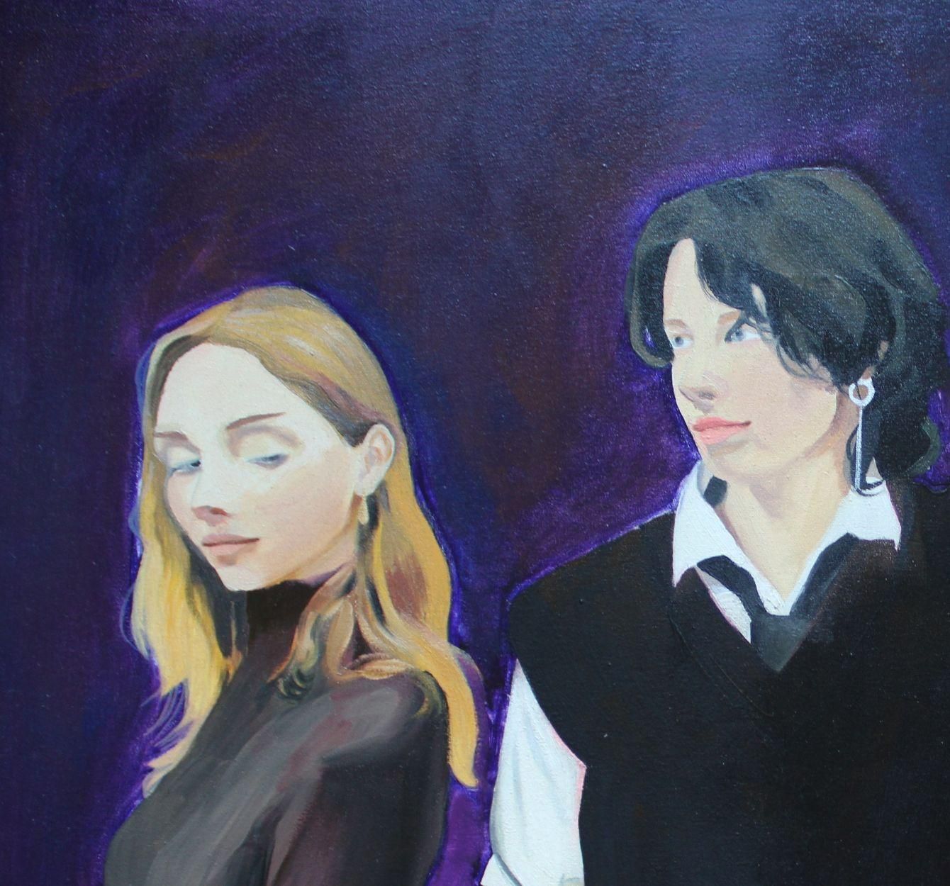 Justine Plankajastudy Friends. 2025, Canvas/Oil, 60x80 Cm2025 photo furniture