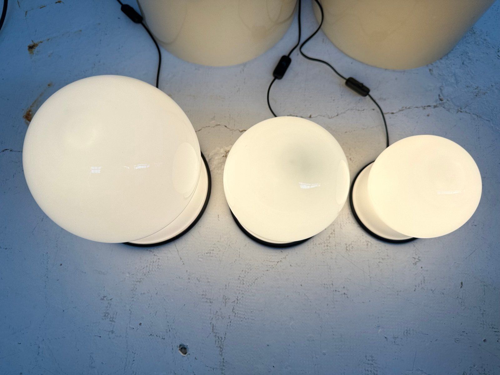Vintage Scafandro Table Lamps By Sergio Asti For Fontana Arte, 1970, Set Of 3 photo vinterior