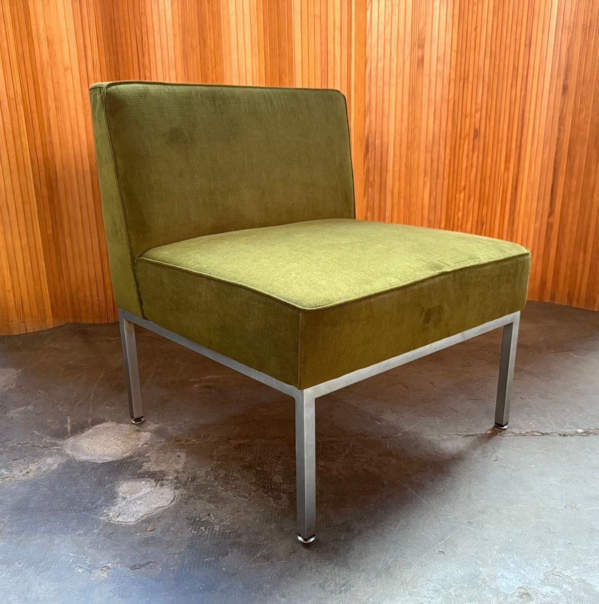 Green Velvet Chair, 1960s