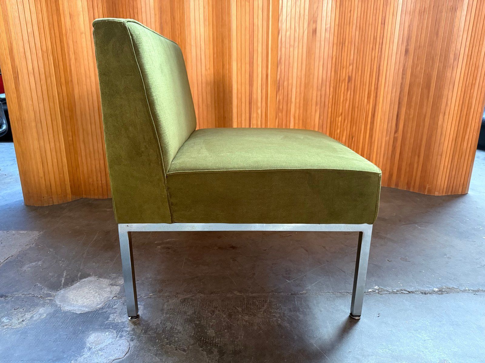 Green Velvet Chair, 1960s photo furniture