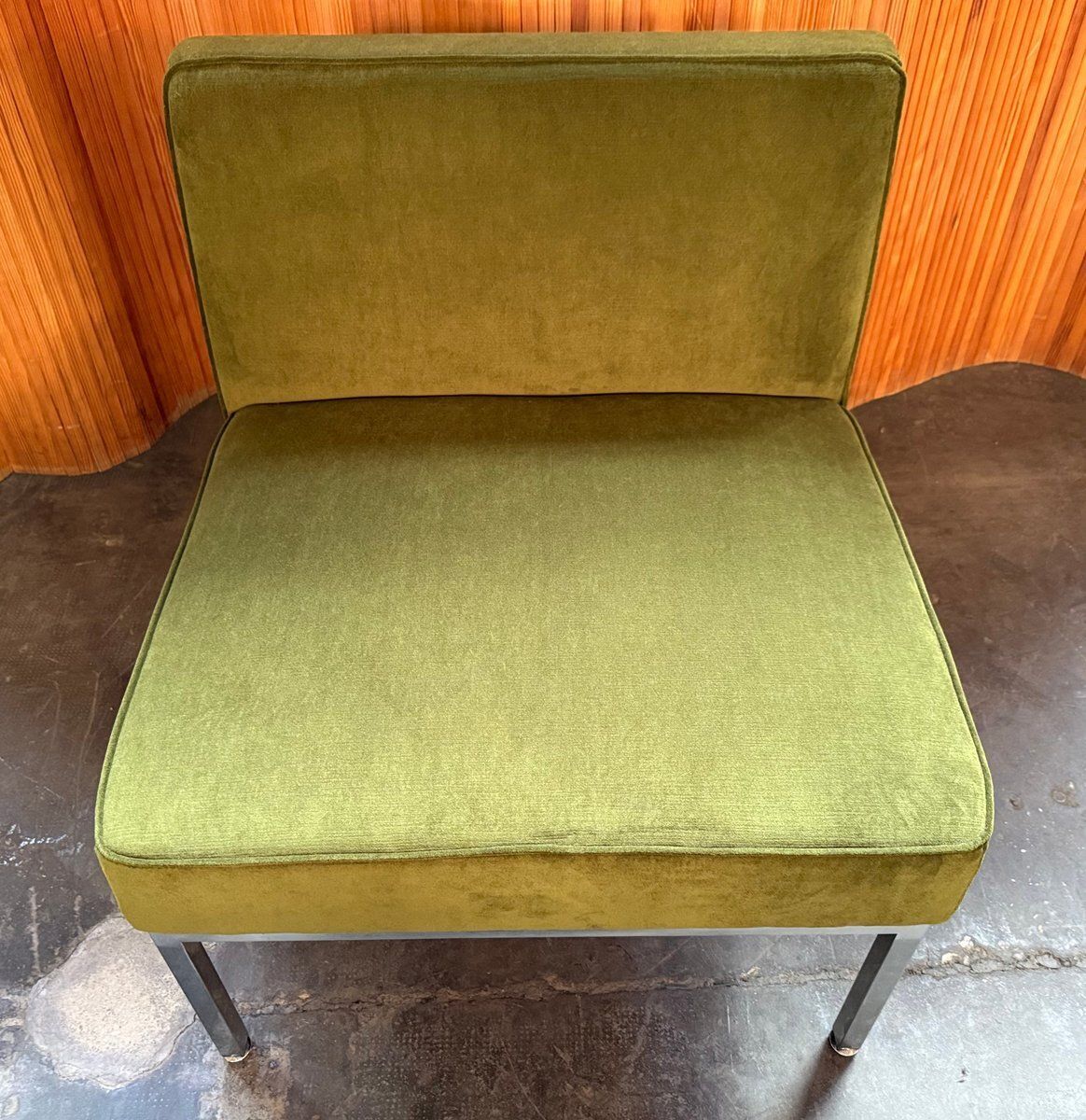 Green Velvet Chair, 1960s photo vinterior