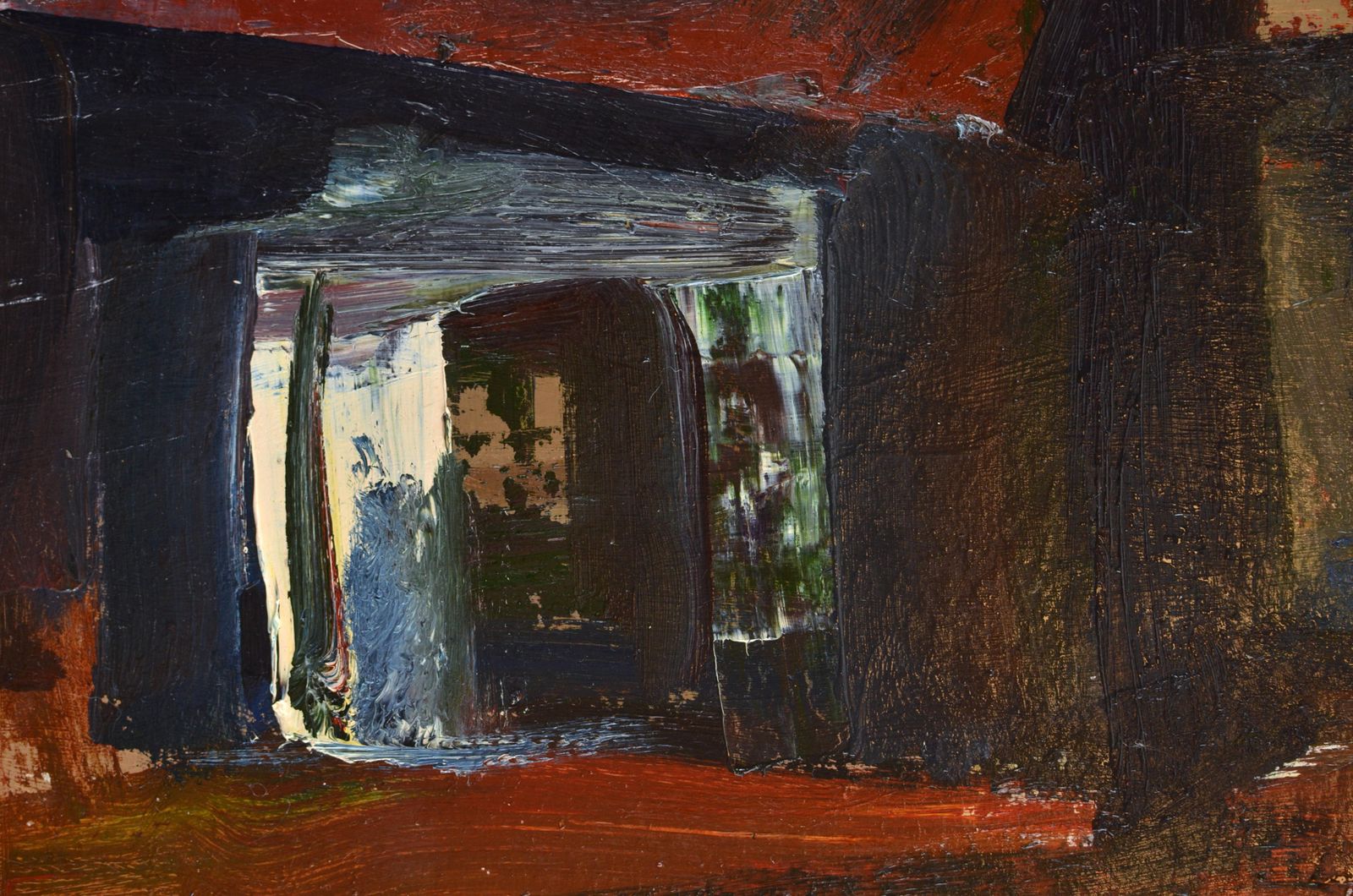 Aleksandr Rodin (1922 2001)double Sided Landscape  Cardboard/Oil, 65x73 Cm photo buy