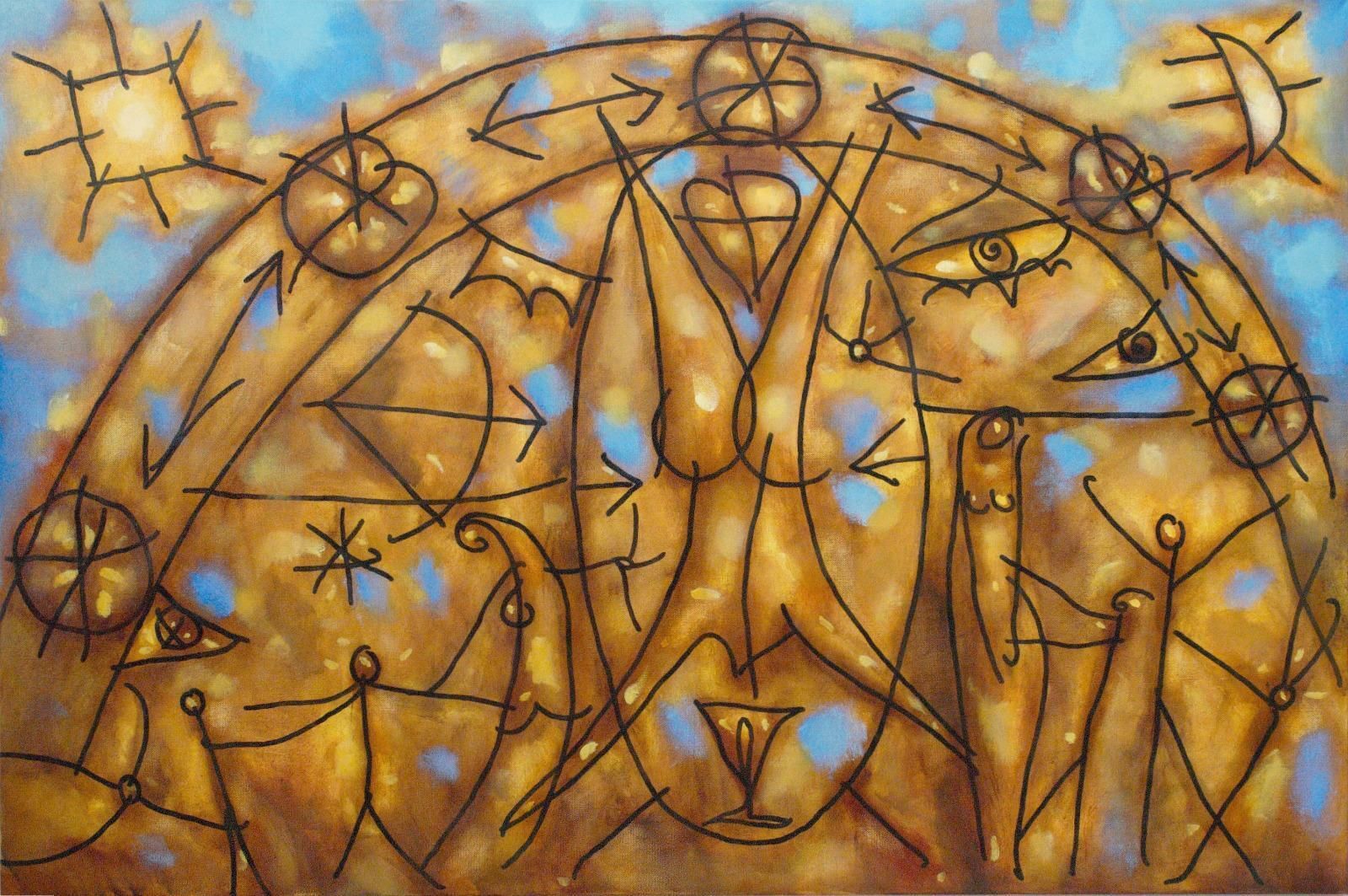 Andrey Amelkovichdestiny  Oil On Canvas. 80 X 120 Cm
