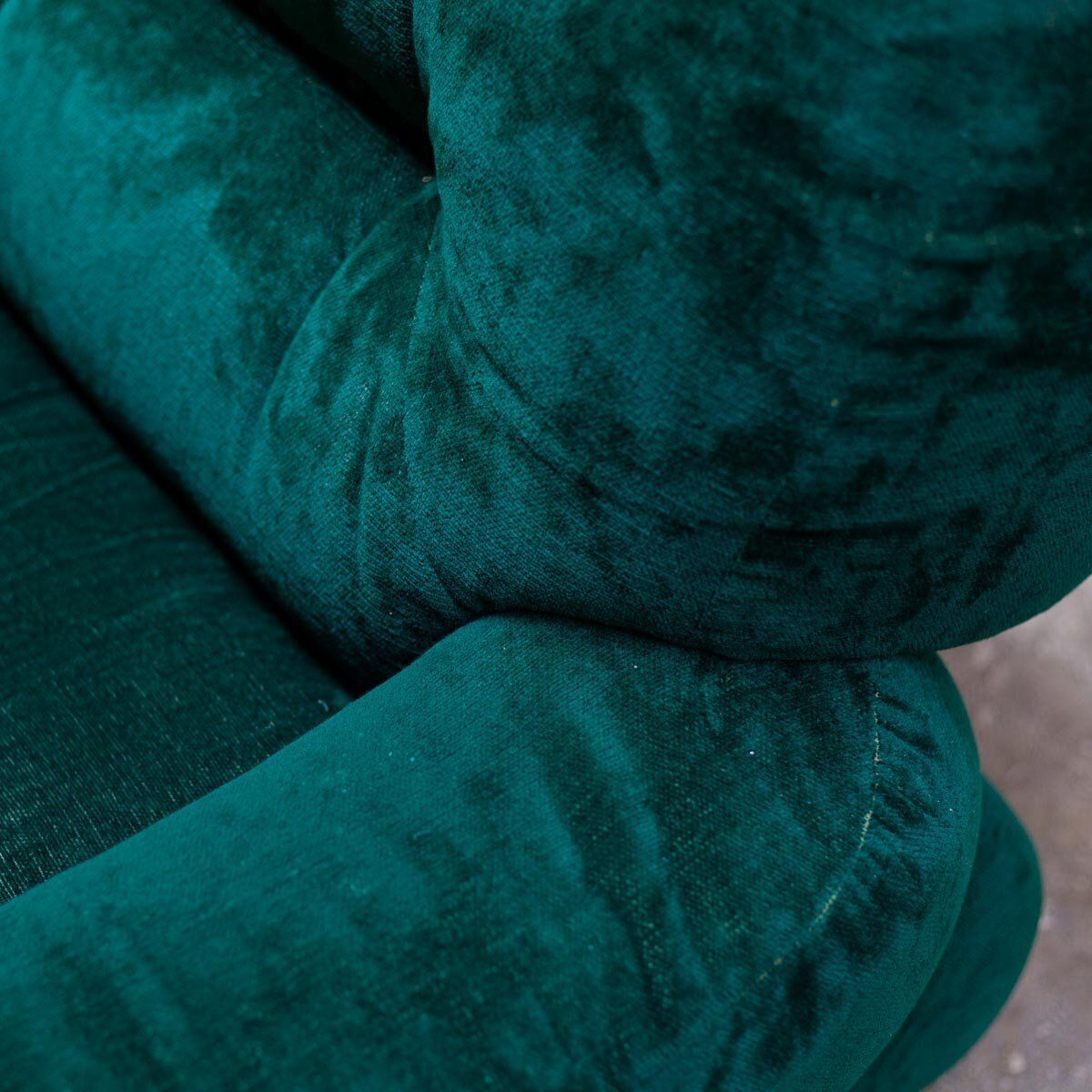 photo furniture Italian Green Velvet Lounge Chairs,1970s, Set Of 2