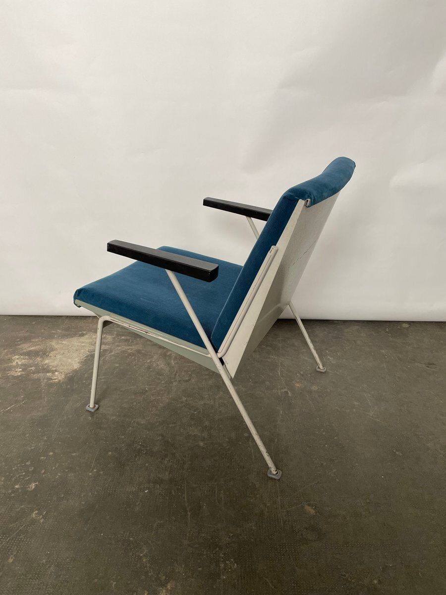 photo for sale Blue Oase Lounge Chair By Wim Rietveld For Ahrend De Cirkel, 1958