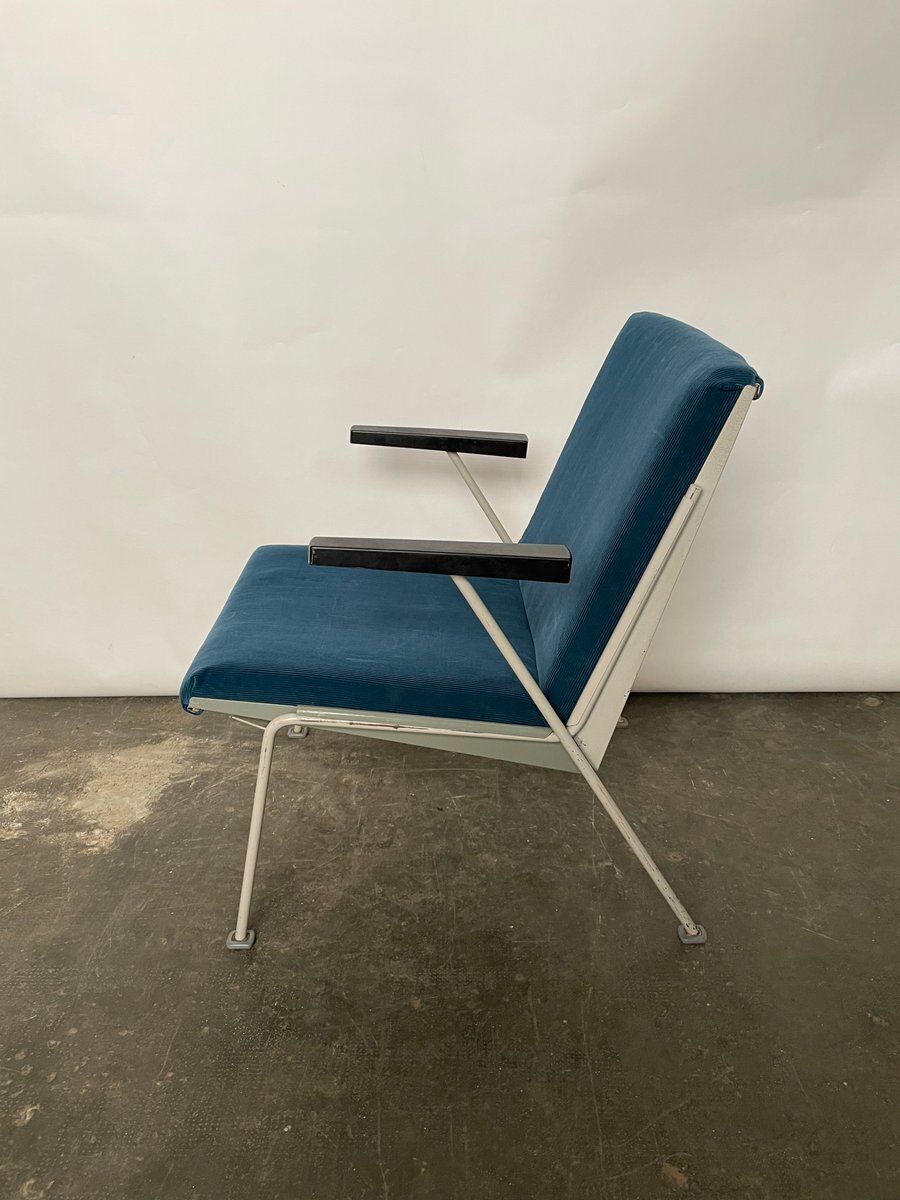 1209.0 Blue Oase Lounge Chair By Wim Rietveld For Ahrend De Cirkel, 1958 photo