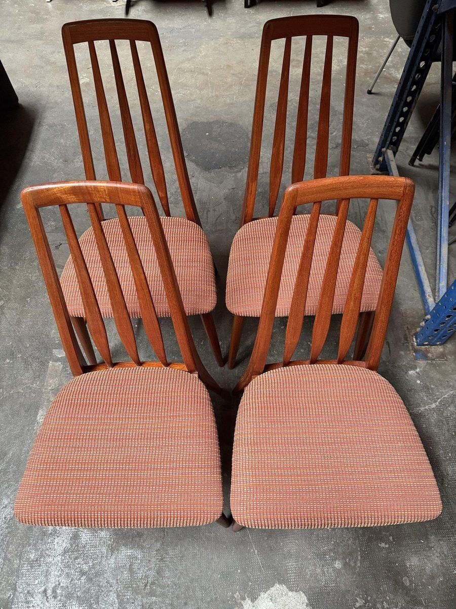 Eva Dining Chairs From Niels Koefoed, 1960s, Set Of 4 photo vintage