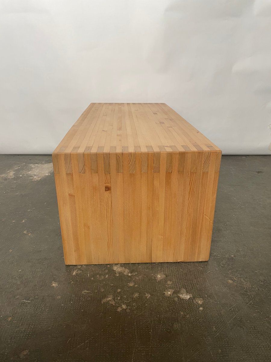 1970s Pine Coffee Table Or Bench By Ate Van Apeldoorn For Houtwerk Hattem photo for sale