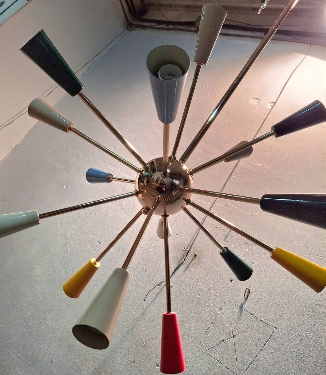 Vintage Sputnik Chandelier, 1970s