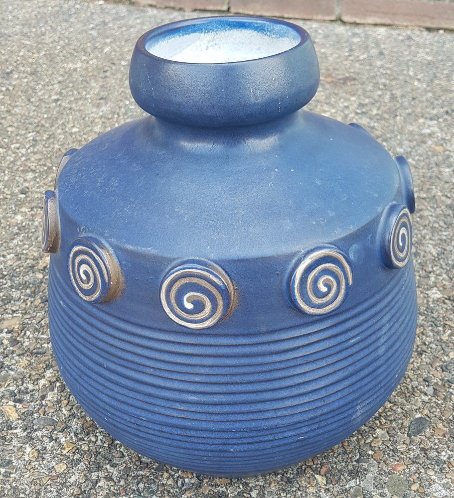 Blue Ceramic Vases By Ceramano, Set Of 2 photo Home Decor
