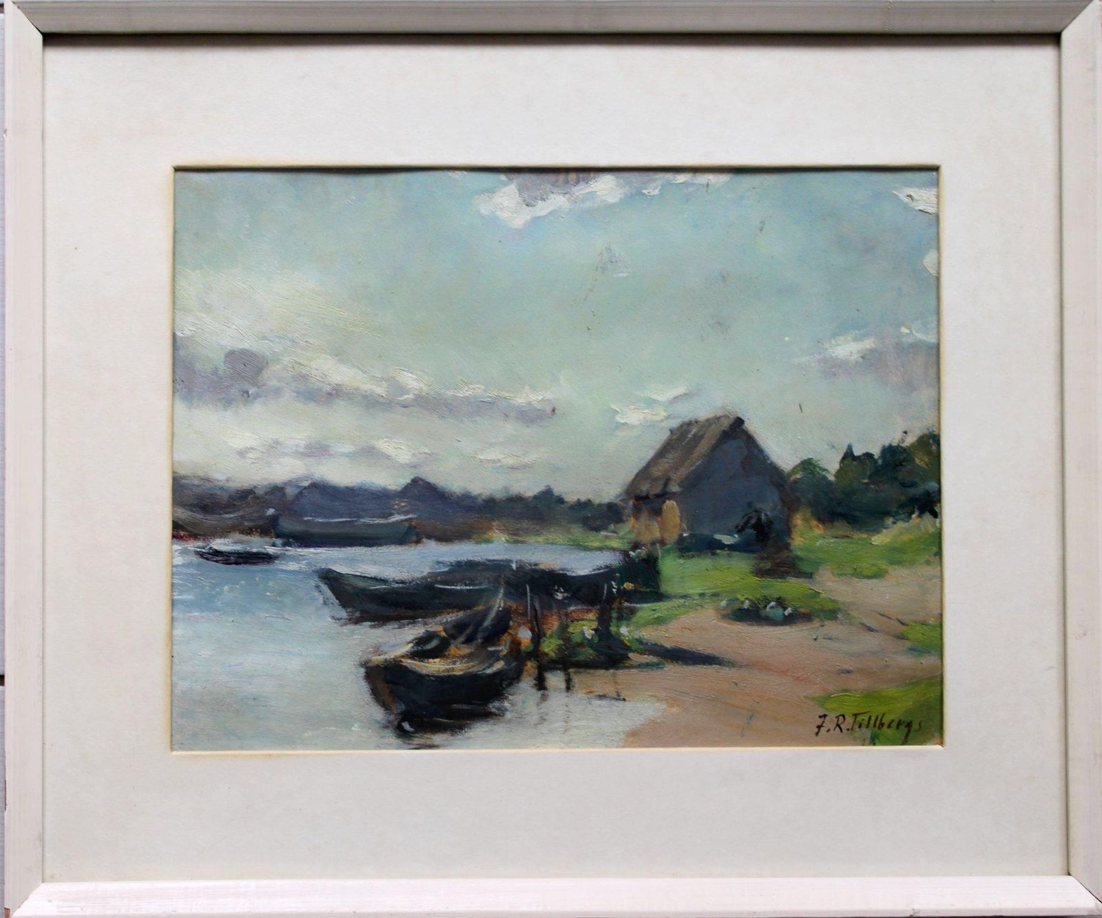 Janis Tilbergsjānis Tilbergs(1880 1972) Landscape, Oil/Cardboard, 26x35 Cm photo furniture