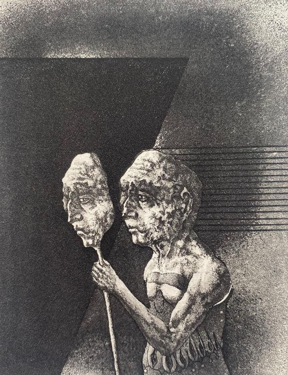 Podolczak Igorportrait V  Paper/Etching, 9.8x7.2 Cm, 19861986