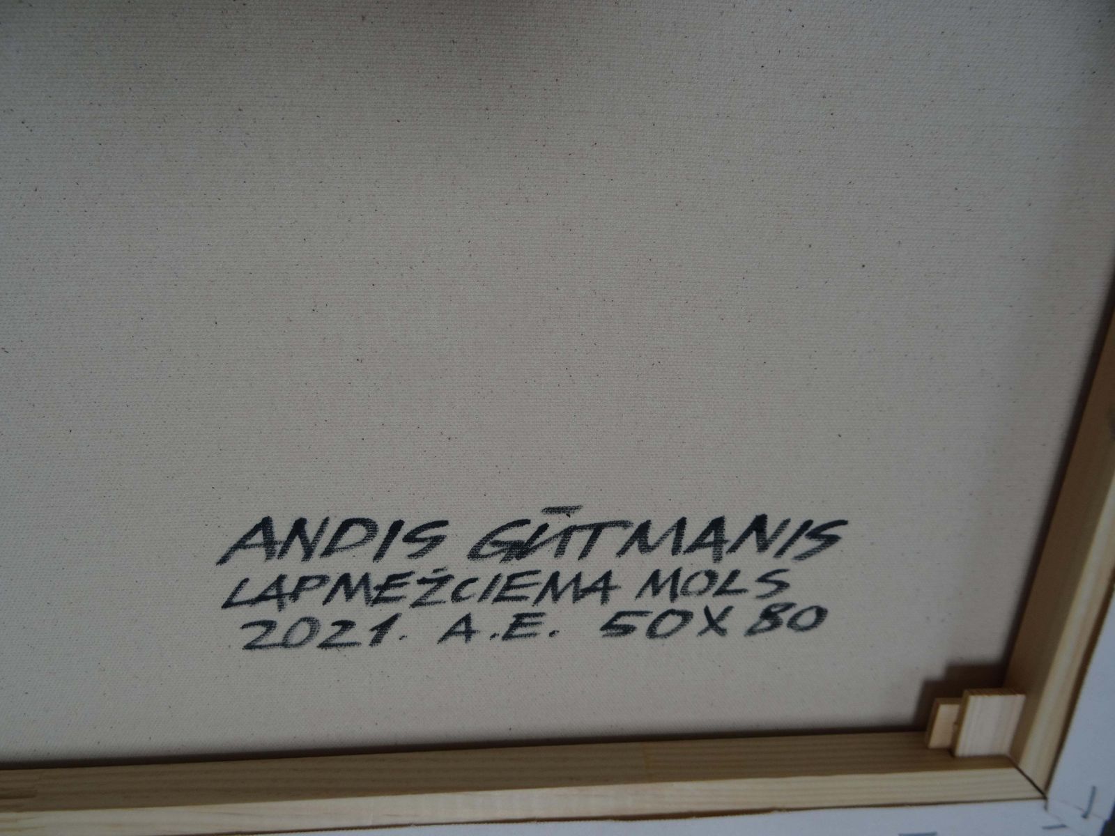 Gutmanis Andislapmezciems Pier  Oil/Canvas, 50x80 Cm2021 photo vinterior